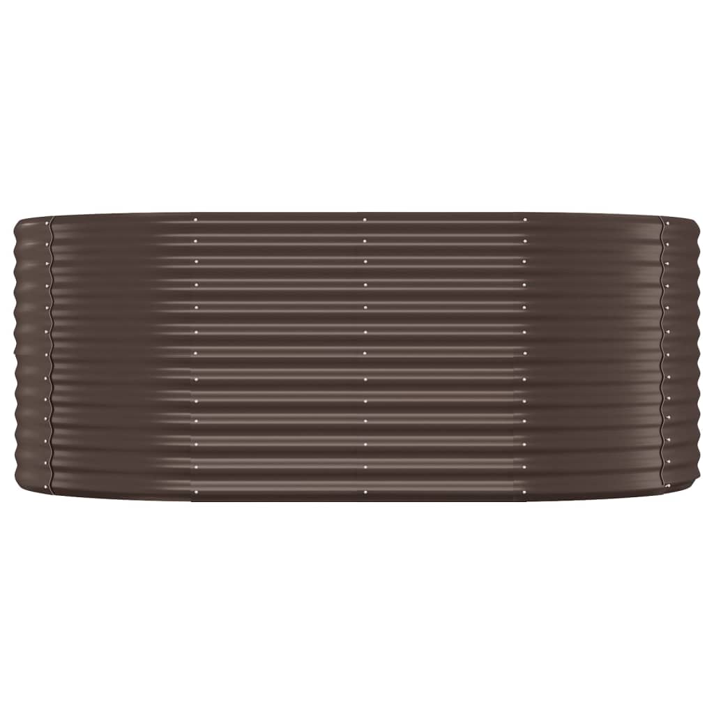 vidaXL Hochbeet Pulverbeschichteter Stahl 175x100x68 cm Braun
