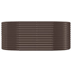 vidaXL Hochbeet Pulverbeschichteter Stahl 175x100x68 cm Braun