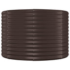 vidaXL Hochbeet Pulverbeschichteter Stahl 175x100x68 cm Braun