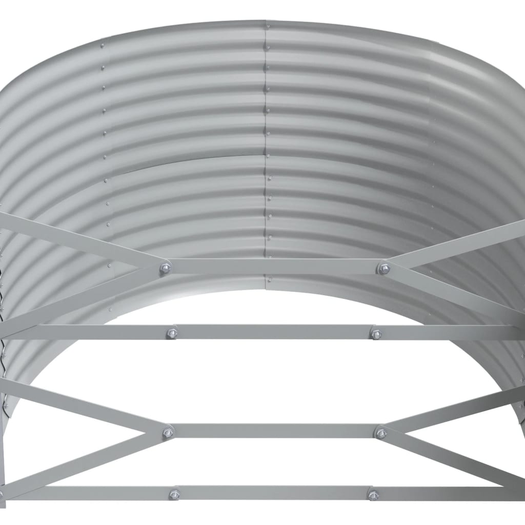 vidaXL Hochbeet Pulverbeschichteter Stahl 175x100x68 cm Braun
