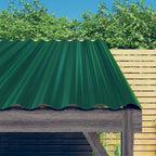 vidaXL Dachpaneele 12 Stk. Verzinkter Stahl Grün 60x36 cm