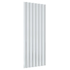 vidaXL Dachpaneele 12 Stk. Pulverbeschichteter Stahl Silbern 100x36 cm