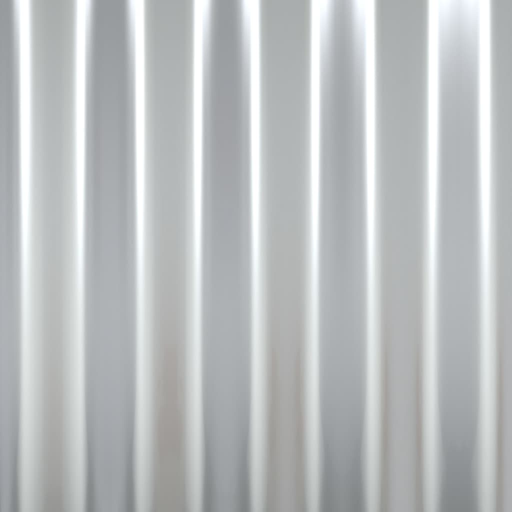 vidaXL Dachpaneele 12 Stk. Pulverbeschichteter Stahl Silbern 100x36 cm