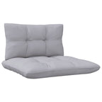 vidaXL 2-Sitzer-Gartensofa mit Grauen Kissen Massivholz Kiefer