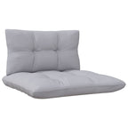 vidaXL 7-tlg. Garten-Lounge-Set mit Grauen Kissen Kiefernholz
