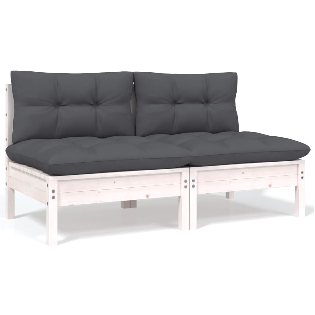 vidaXL 9-tlg. Garten-Lounge-Set mit Kissen Kiefer Massivholz