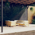 vidaXL 8-tlg. Garten-Lounge-Set mit Kissen Massivholz Kiefer