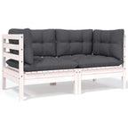 vidaXL 8-tlg. Garten-Lounge-Set mit Kissen Kiefer Massivholz
