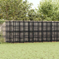 vidaXL Outdoor-Hundezwinger Stahl 16,59 m²