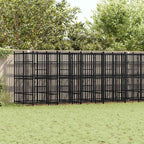 vidaXL Outdoor-Hundezwinger Stahl 16,59 m²