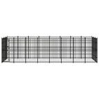 vidaXL Outdoor-Hundezwinger Stahl 22,12 m²