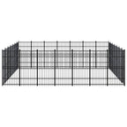 vidaXL Outdoor-Hundezwinger Stahl 45,16 m²