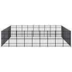 vidaXL Outdoor-Hundezwinger Stahl 74,65 m²
