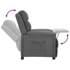 vidaXL Relaxsessel Hellgrau Stoff