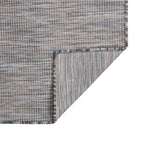 vidaXL Outdoor-Teppich Flachgewebe 80x250 cm Braun und Blau