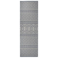 vidaXL Outdoor-Teppich Flachgewebe 80x250 cm Blau Gestreift