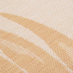 vidaXL Outdoor-Teppich Flachgewebe 80x250 cm Blattmuster