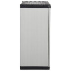 vidaXL Garten-Lagerschrank mit 1 Boden Grau und Schwarz 68x40x85 cm
