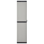 vidaXL Garten-Lagerschrank mit 3 Böden Grau & Schwarz 68x40x168 cm