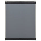 vidaXL Mülltonnenbox Grau und Schwarz 68x40x85 cm PP