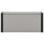 vidaXL Mülltonnenbox Grau 85x34x40 cm