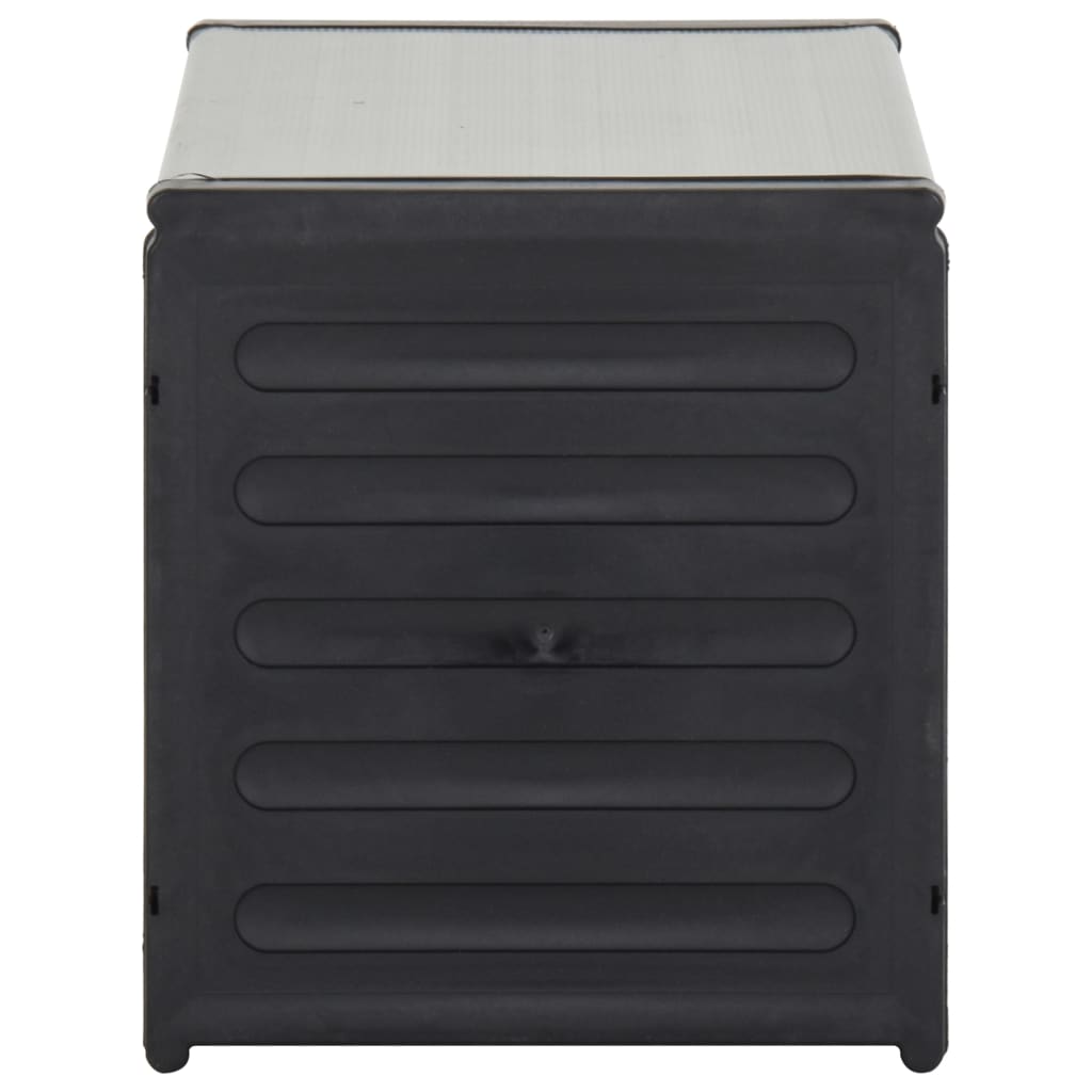 vidaXL Mülltonnenbox Grau 85x34x40 cm