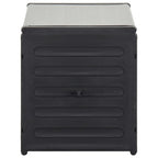 vidaXL Mülltonnenbox Grau 85x34x40 cm