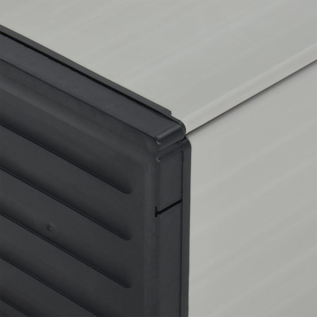 vidaXL Mülltonnenbox Grau 85x34x40 cm
