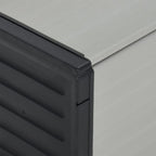 vidaXL Mülltonnenbox Grau 85x34x40 cm