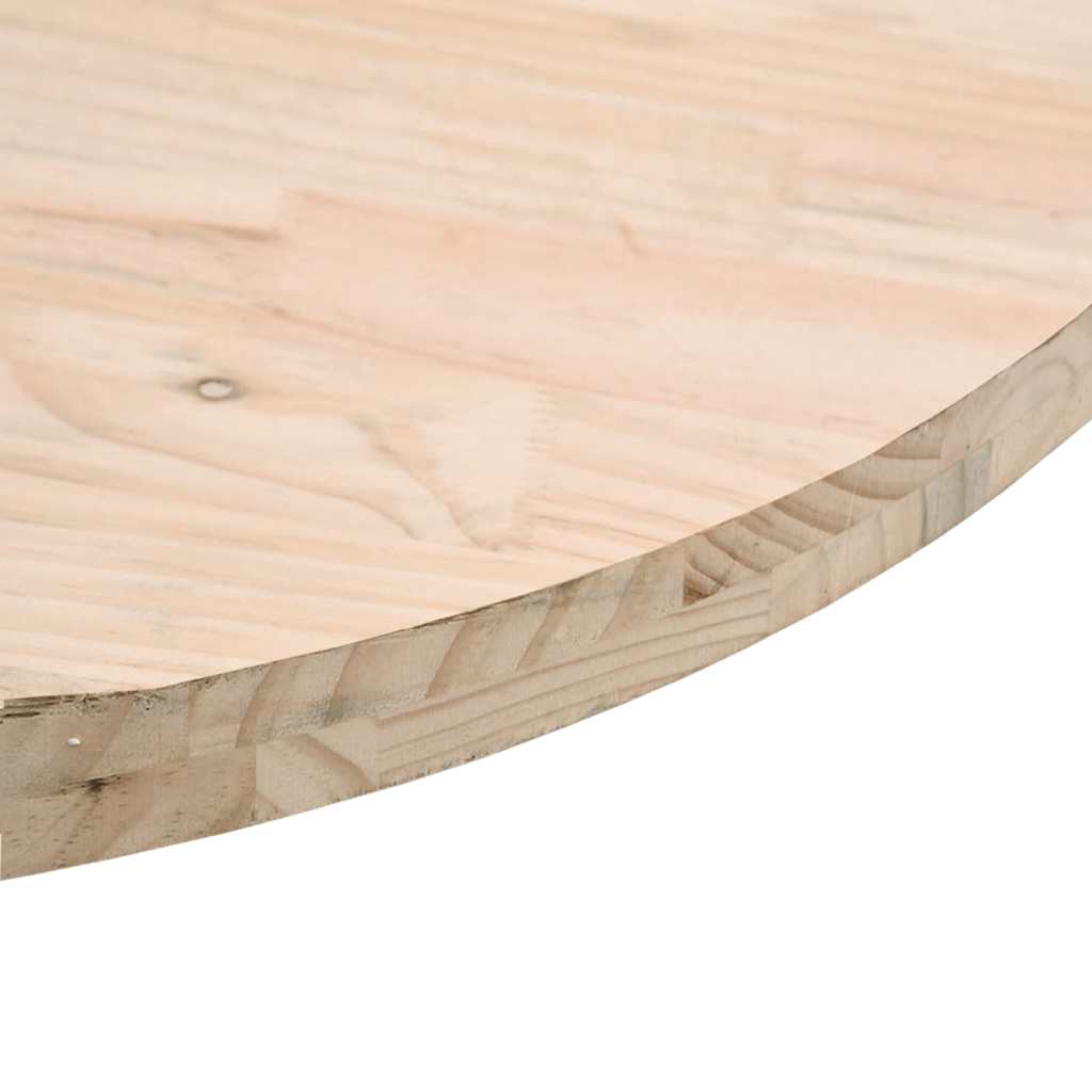 vidaXL Tischplatte Ø30x2,5 cm Massivholz Kiefer