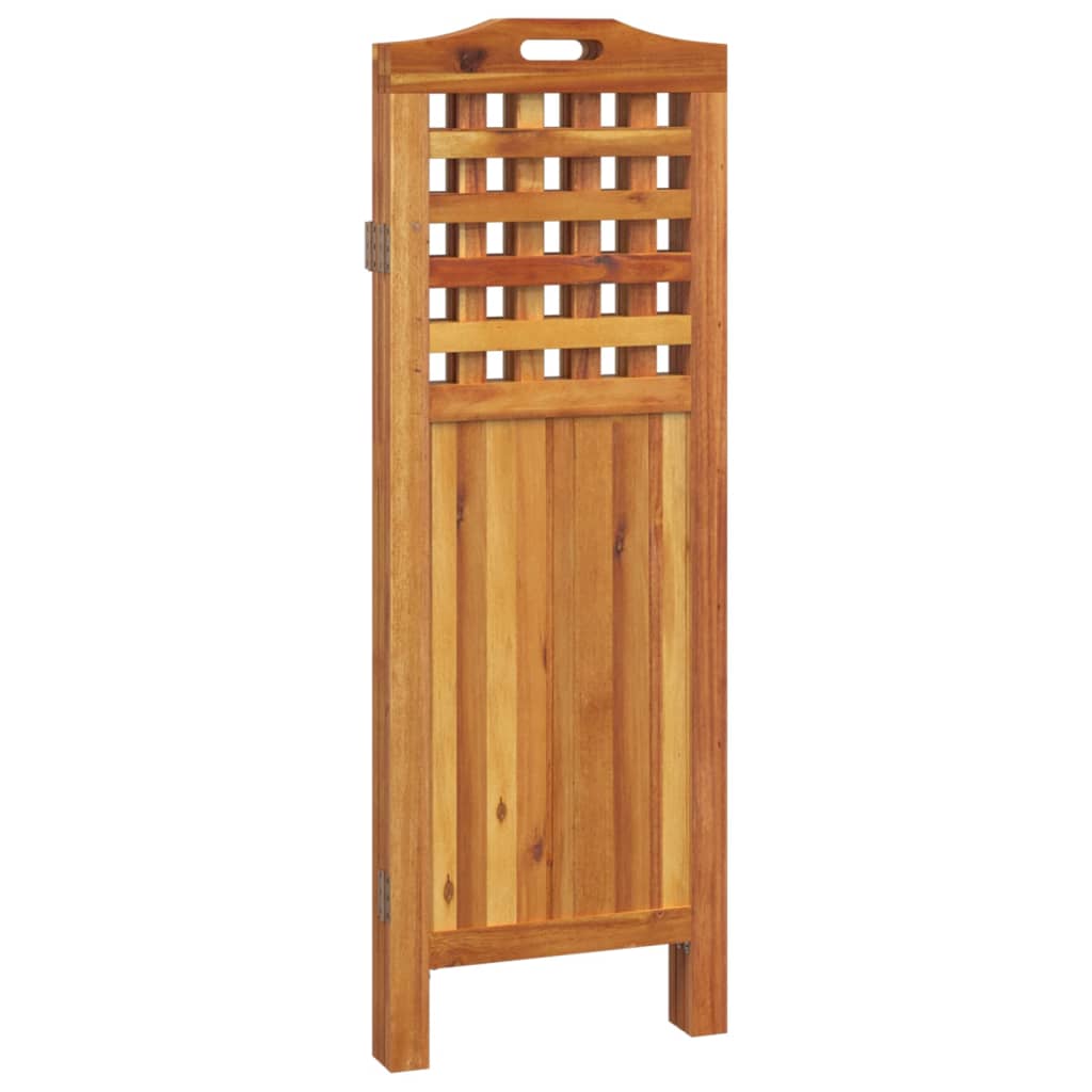 vidaXL 3-tlg. Paravent 121,5x2x115 cm Massivholz Akazie