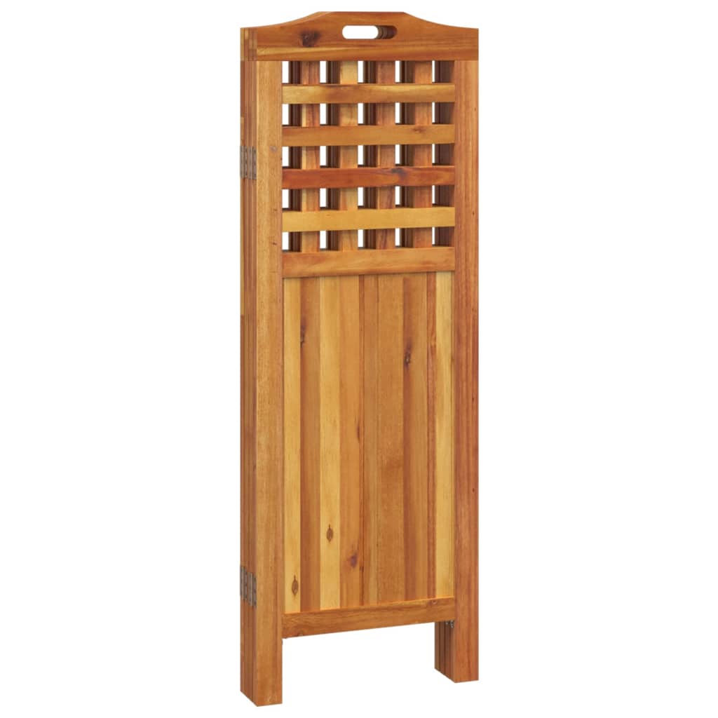 vidaXL 4-tlg. Paravent 162x2x115 cm Massivholz Akazie