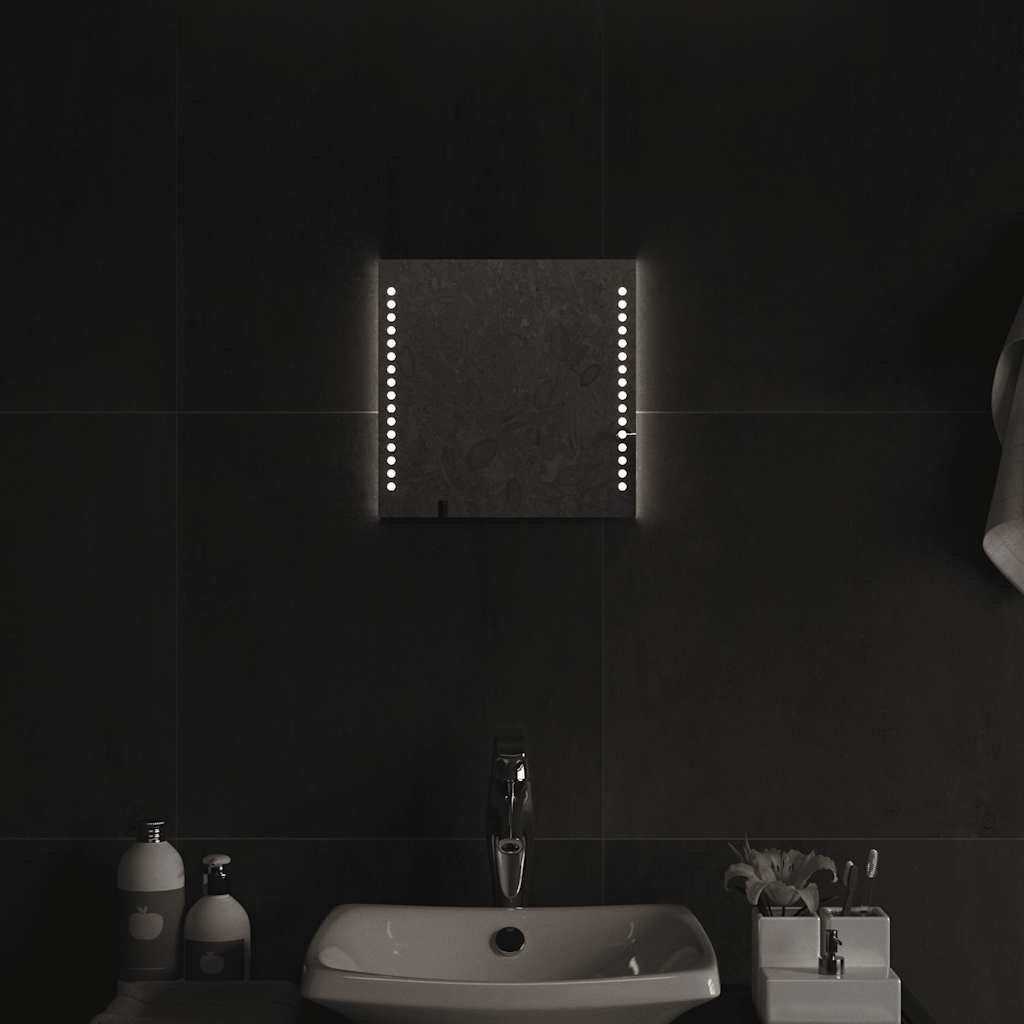 vidaXL LED-Badspiegel 30x30 cm