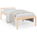 vidaXL Seniorenbett 75x190 cm Massivholz Kiefer