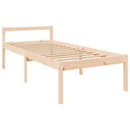 vidaXL Seniorenbett 75x190 cm Massivholz Kiefer