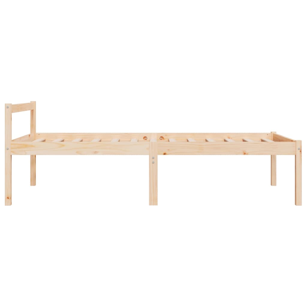 vidaXL Seniorenbett 75x190 cm Massivholz Kiefer