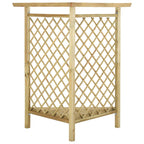 vidaXL Eckpergola mit Bank 166x81x174 cm Kiefernholz Imprägniert