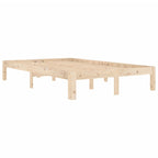 vidaXL Massivholzbett ohne Matratze 120x200 cm Kiefernholz