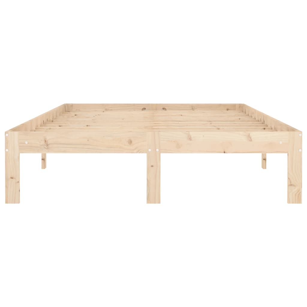 vidaXL Massivholzbett ohne Matratze 120x200 cm Kiefernholz