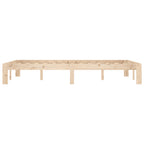 vidaXL Massivholzbett ohne Matratze 120x200 cm Kiefernholz