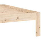 vidaXL Massivholzbett ohne Matratze 120x200 cm Kiefernholz