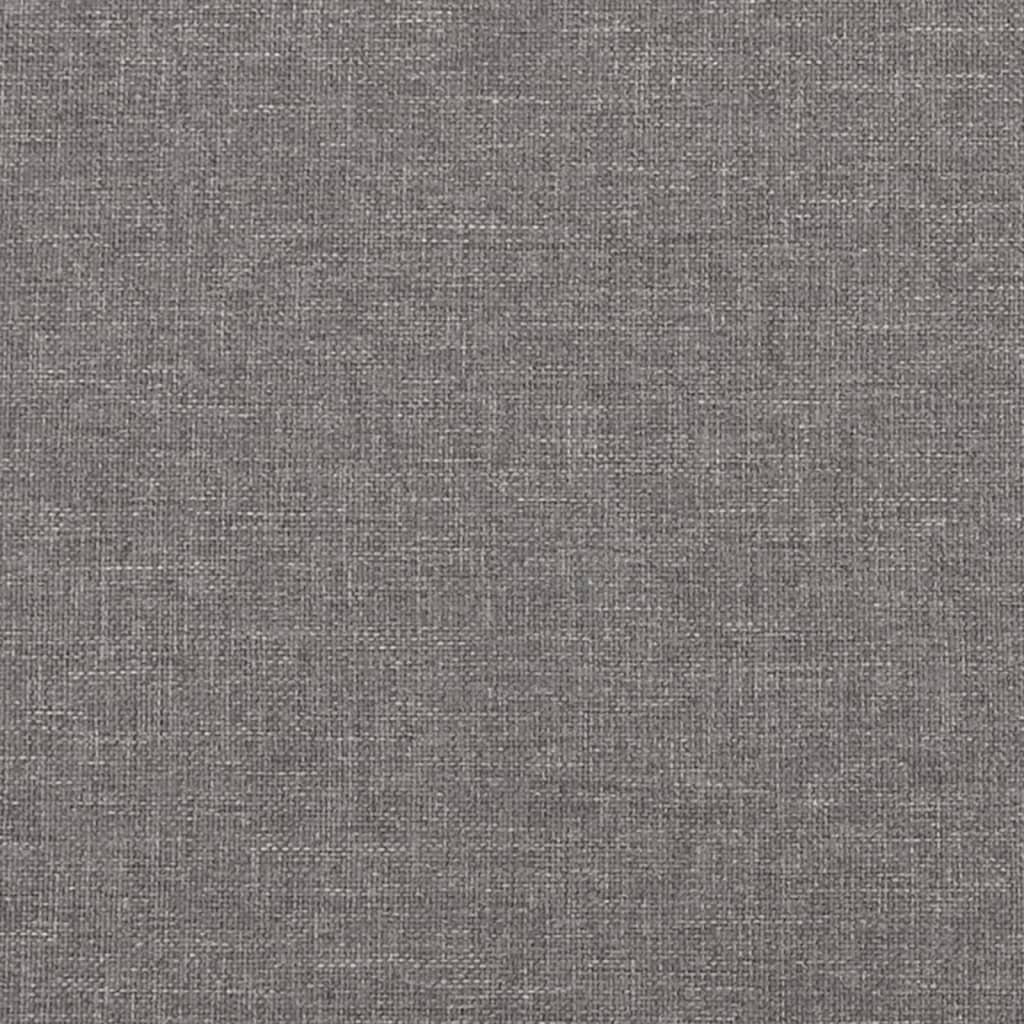 vidaXL Relaxsessel mit Hocker Hellgrau Kunstleder & Stoff