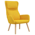 vidaXL Relaxsessel mit Hocker Senfgelb Samt