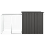 vidaXL Hühnerkäfig Anthrazit 200x91x100 cm Verzinkter Stahl