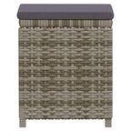 vidaXL 6-tlg. Garten-Lounge-Set mit Kissen Poly Rattan Grau