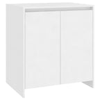 vidaXL 2-tlg. Sideboard Weiß Holzwerkstoff