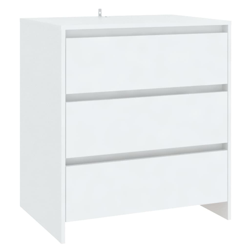 vidaXL 2-tlg. Sideboard Weiß Holzwerkstoff