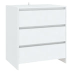 vidaXL 2-tlg. Sideboard Weiß Holzwerkstoff