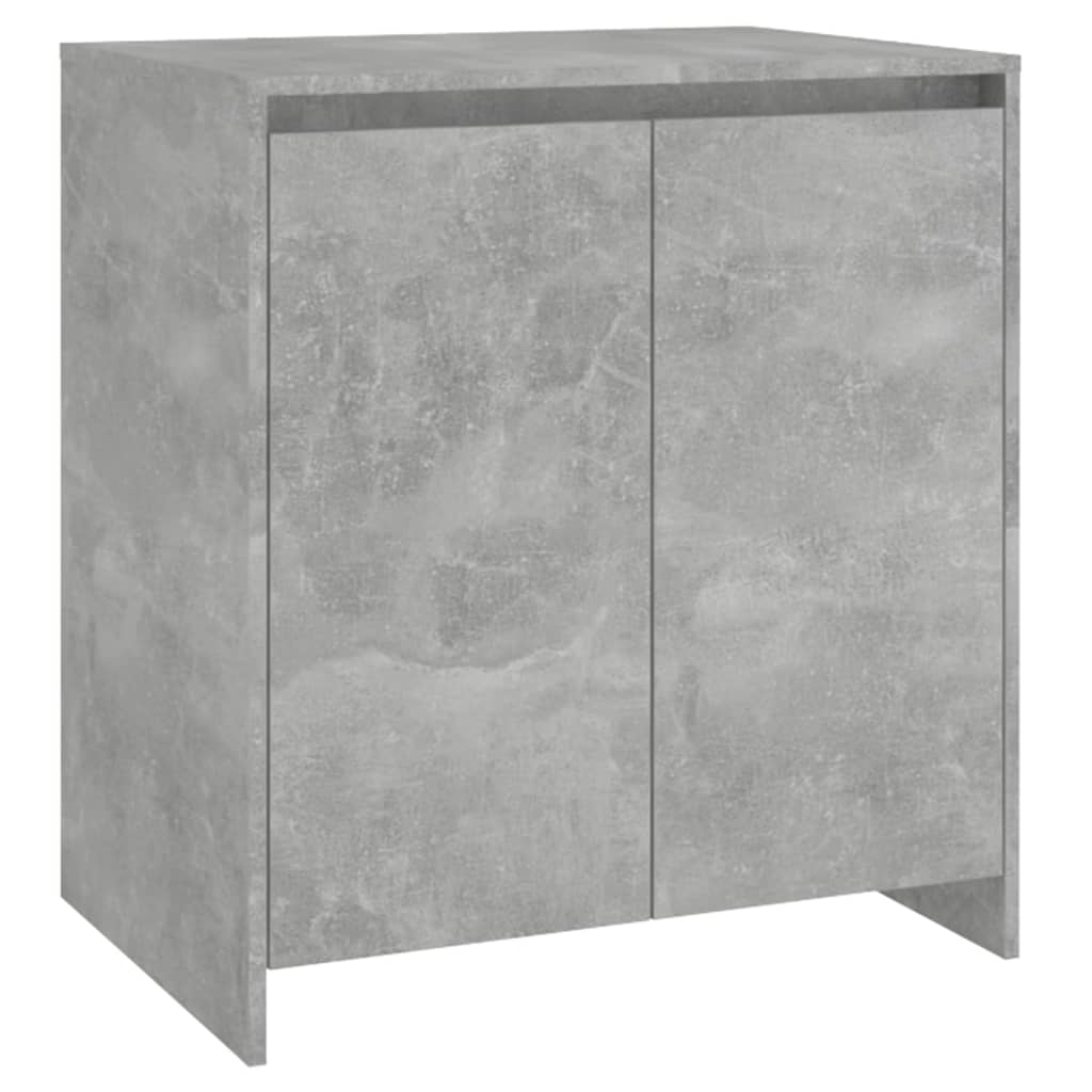 vidaXL 2-tlg. Sideboard Betongrau Holzwerkstoff