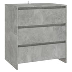 vidaXL 2-tlg. Sideboard Betongrau Holzwerkstoff